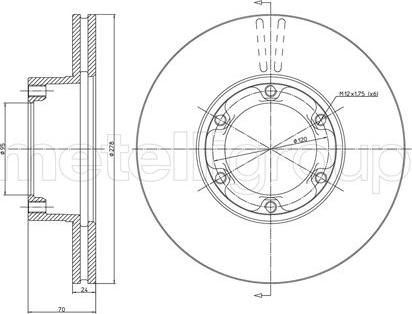 Trusting DF682 - Bremsscheibe alexcarstop-ersatzteile.com