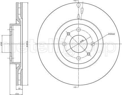 Trusting DF671 - Bremsscheibe alexcarstop-ersatzteile.com