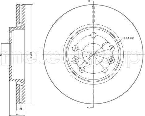 Trusting DF1460 - Bremsscheibe alexcarstop-ersatzteile.com