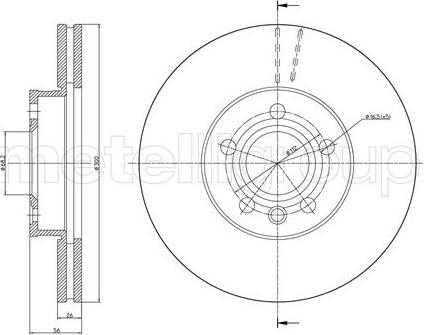 Trusting DF807 - Bremsscheibe alexcarstop-ersatzteile.com