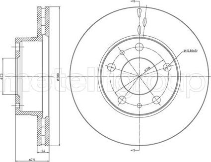 Trusting DF834 - Bremsscheibe alexcarstop-ersatzteile.com