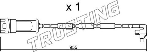 Trusting SU.091 - Warnkontakt, Bremsbelagverschleiß alexcarstop-ersatzteile.com