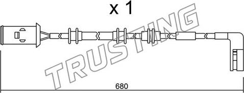 Trusting SU.093 - Warnkontakt, Bremsbelagverschleiß alexcarstop-ersatzteile.com