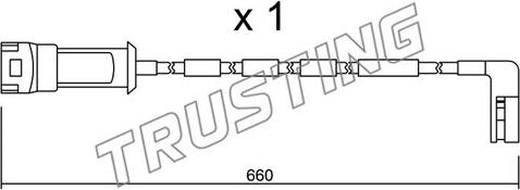 Trusting SU.082 - Warnkontakt, Bremsbelagverschleiß alexcarstop-ersatzteile.com