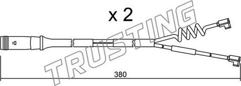 Trusting SU.175K - Warnkontakt, Bremsbelagverschleiß alexcarstop-ersatzteile.com