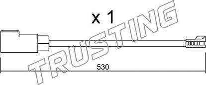 Trusting SU.340 - Warnkontakt, Bremsbelagverschleiß alexcarstop-ersatzteile.com