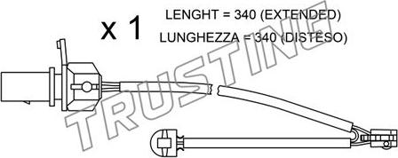 Trusting SU.295 - Warnkontakt, Bremsbelagverschleiß alexcarstop-ersatzteile.com