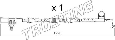 Trusting SU.256 - Warnkontakt, Bremsbelagverschleiß alexcarstop-ersatzteile.com