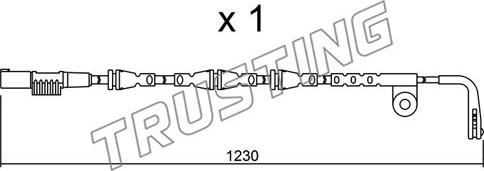 Trusting SU.257 - Warnkontakt, Bremsbelagverschleiß alexcarstop-ersatzteile.com