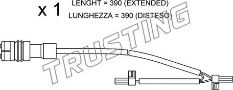 Trusting SU.264 - Warnkontakt, Bremsbelagverschleiß alexcarstop-ersatzteile.com