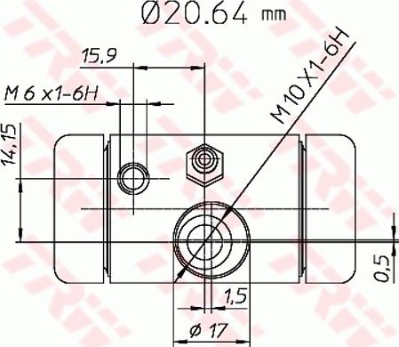 TRW BWF290 - Radbremszylinder alexcarstop-ersatzteile.com