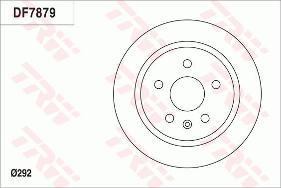 TRW DF7879 - Bremsscheibe alexcarstop-ersatzteile.com