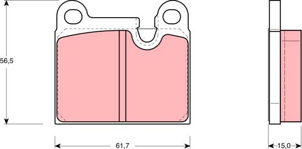 CAR PNT234 - Bremsbelagsatz, Scheibenbremse alexcarstop-ersatzteile.com