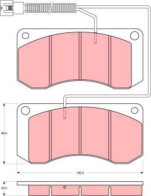 TRW GDB5052 - Bremsbelagsatz, Scheibenbremse alexcarstop-ersatzteile.com