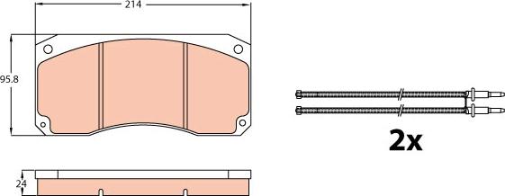 TRW GDB5008 - Bremsbelagsatz, Scheibenbremse alexcarstop-ersatzteile.com