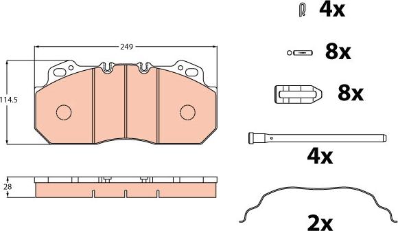 TRW GDB5019 - Bremsbelagsatz, Scheibenbremse alexcarstop-ersatzteile.com