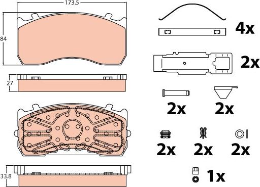 TRW GDB5073 - Bremsbelagsatz, Scheibenbremse alexcarstop-ersatzteile.com