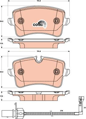 VW 4G0 698 451 L - Bremsbelagsatz, Scheibenbremse alexcarstop-ersatzteile.com