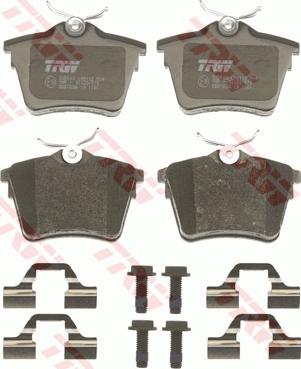 TRW GDB1596 - Bremsbelagsatz, Scheibenbremse alexcarstop-ersatzteile.com