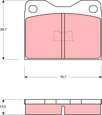 TRW GDB159 - Bremsbelagsatz, Scheibenbremse alexcarstop-ersatzteile.com