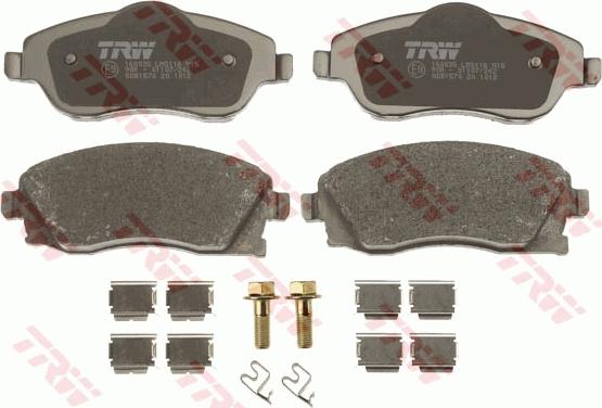 TRW GDB1570 - Bremsbelagsatz, Scheibenbremse alexcarstop-ersatzteile.com