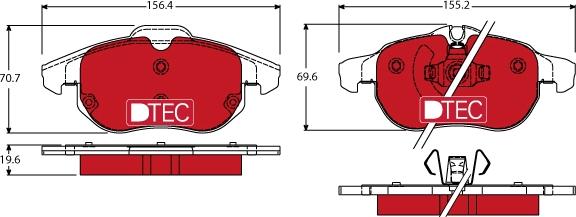 TRW GDB1613DTE - Bremsbelagsatz, Scheibenbremse alexcarstop-ersatzteile.com