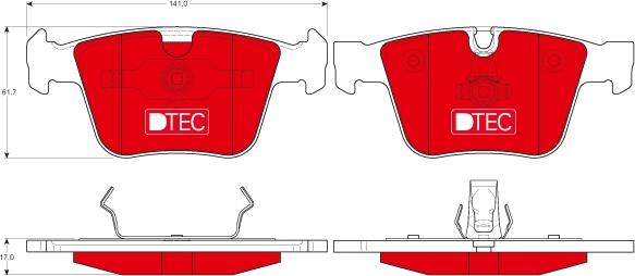 TRW GDB1675DTE - Bremsbelagsatz, Scheibenbremse alexcarstop-ersatzteile.com