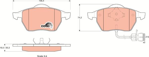 TRW GDB1049 - Bremsbelagsatz, Scheibenbremse alexcarstop-ersatzteile.com