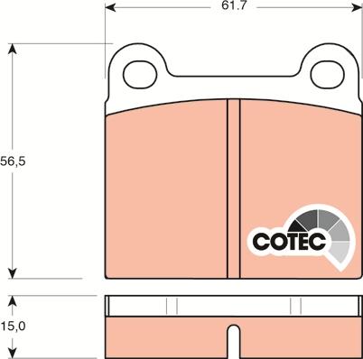 TRW GDB101 - Bremsbelagsatz, Scheibenbremse alexcarstop-ersatzteile.com