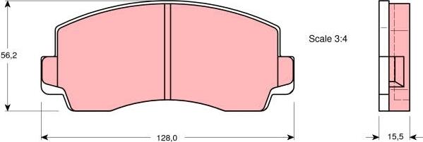 TRW GDB180 - Bremsbelagsatz, Scheibenbremse alexcarstop-ersatzteile.com