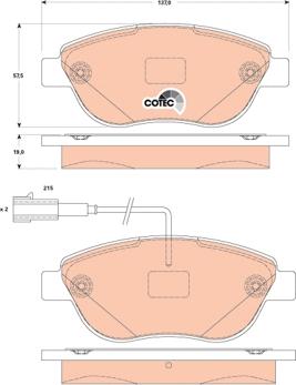 TRW GDB1829 - Bremsbelagsatz, Scheibenbremse alexcarstop-ersatzteile.com