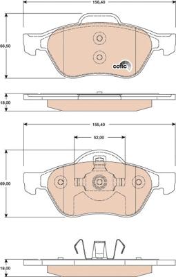 TRW GDB1787 - Bremsbelagsatz, Scheibenbremse alexcarstop-ersatzteile.com