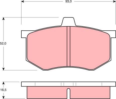 TRW GDB801 - Bremsbelagsatz, Scheibenbremse alexcarstop-ersatzteile.com