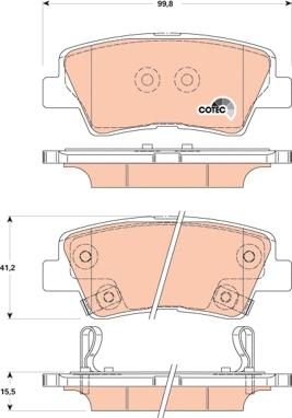 TRW GDB3494 - Bremsbelagsatz, Scheibenbremse alexcarstop-ersatzteile.com