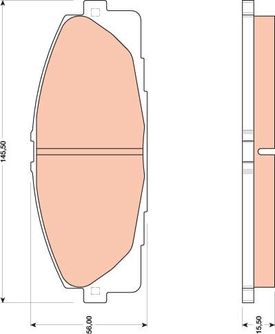 TRW GDB3485 - Bremsbelagsatz, Scheibenbremse alexcarstop-ersatzteile.com