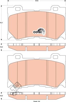 TRW GDB3505 - Bremsbelagsatz, Scheibenbremse alexcarstop-ersatzteile.com