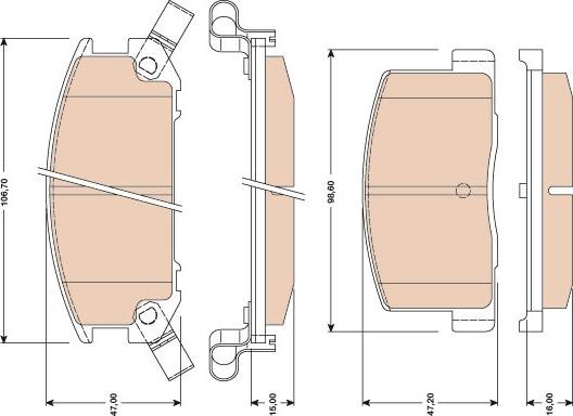 TRW GDB3059 - Bremsbelagsatz, Scheibenbremse alexcarstop-ersatzteile.com