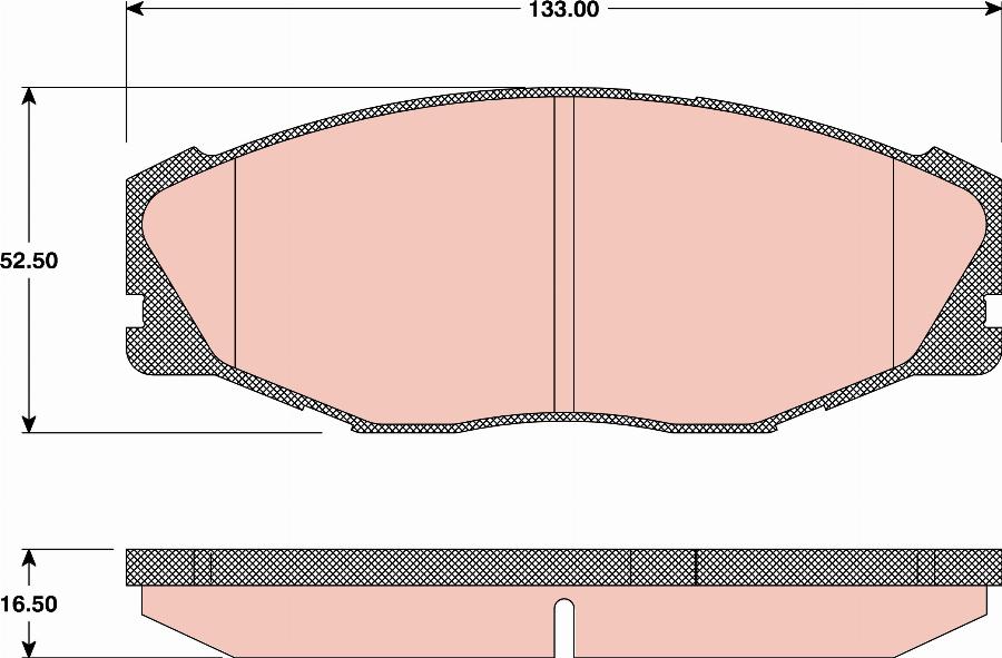 TRW GDB3118 - Bremsbelagsatz, Scheibenbremse alexcarstop-ersatzteile.com