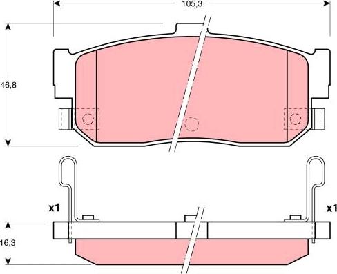 TRW GDB3181 - Bremsbelagsatz, Scheibenbremse alexcarstop-ersatzteile.com