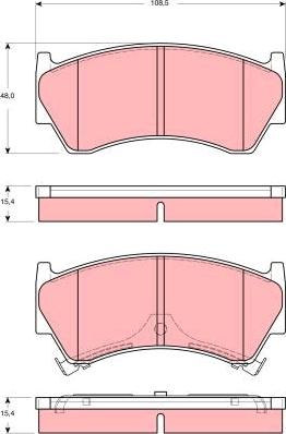 TRW GDB3391 - Bremsbelagsatz, Scheibenbremse alexcarstop-ersatzteile.com