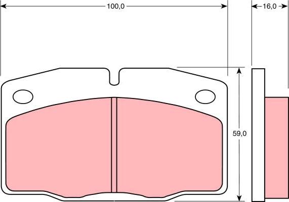 TRW GDB330 - Bremsbelagsatz, Scheibenbremse alexcarstop-ersatzteile.com