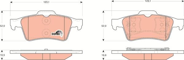 TRW GDB3292 - Bremsbelagsatz, Scheibenbremse alexcarstop-ersatzteile.com