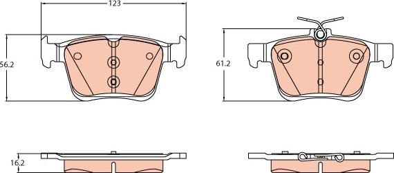 TRW GDB2179 - Bremsbelagsatz, Scheibenbremse alexcarstop-ersatzteile.com