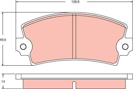 TRW GDB2398 - Bremsbelagsatz, Scheibenbremse alexcarstop-ersatzteile.com