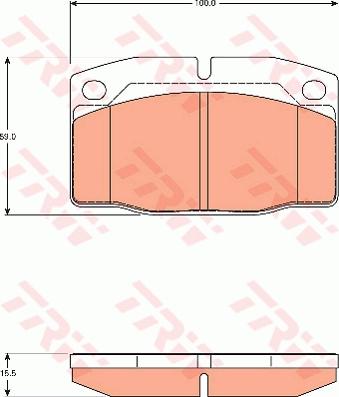 TRW GDB7542 - Bremsbelagsatz, Scheibenbremse alexcarstop-ersatzteile.com