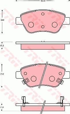 TRW GDB7683DT - Bremsbelagsatz, Scheibenbremse alexcarstop-ersatzteile.com