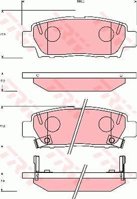 TRW GDB7055 - Bremsbelagsatz, Scheibenbremse alexcarstop-ersatzteile.com