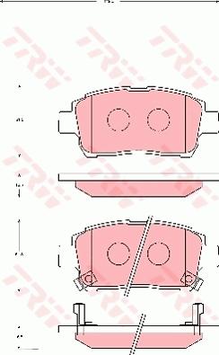 TRW GDB7075 - Bremsbelagsatz, Scheibenbremse alexcarstop-ersatzteile.com