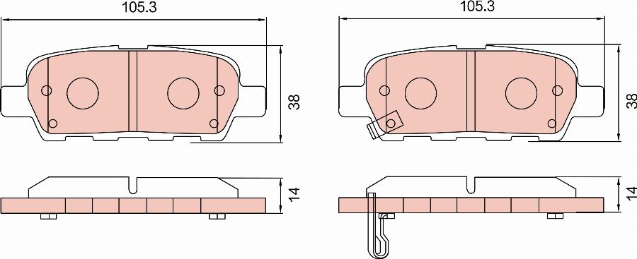 TRW GDB7784DT - Bremsbelagsatz, Scheibenbremse alexcarstop-ersatzteile.com