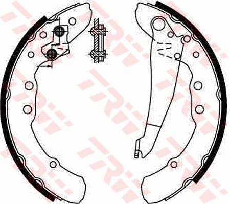 TRW GS8544 - Bremsbackensatz alexcarstop-ersatzteile.com